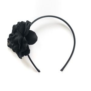 Black Flower Headband